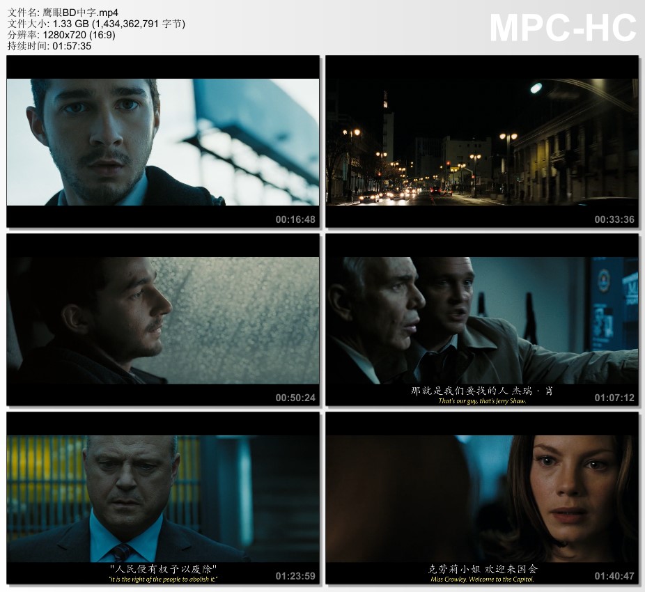 2008年欧美7.2分动作悬疑片《鹰眼》720P英语中字 2008年欧美7.2分动作悬疑片《鹰眼》720P英语中字